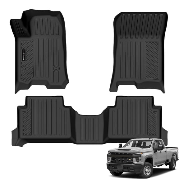 Auxko All Weather Floor Mats Fits for 2026 2025 2024 2023 Chevrolet/Chevy Colorado & GMC Canyon Liners Accessories Odorless Anti-Slip Floor Mats Colorado & Canyon Liners