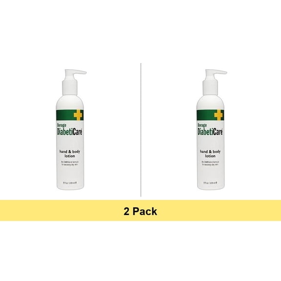 Borage DiabetiCare Hand & Body Lotion - 8 oz - 2 Pack