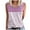 Pink, variant on yillto Women's Plus Size Sleeveless Tank Top Loose Casual Crew Neck Striped T Shirts Basic Tee Tops