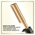 thumbnail image 4 of Conair InfinitiPRO Ultra-High Heat Straightening Hair Comb, Gold-Plated, 4 of 11