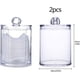 thumbnail image 4 of Paquete de 3 soportes de maquillaje de acrílico transparente para bolas de algodón, bastoncillos de algodón y bastoncillos de algodón para baño, tarro de almacenamiento de maquillaje, almacenamiento d Feliz Sencillez, 4 of 4