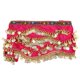 thumbnail image 2 of BRIGHTFUFU 1 pieza de falda creativa para mujer, para danza del vientre, bufanda para la cadera, con monedas de diamantes para mujeres, niñas, rosa roja, 2 of 7