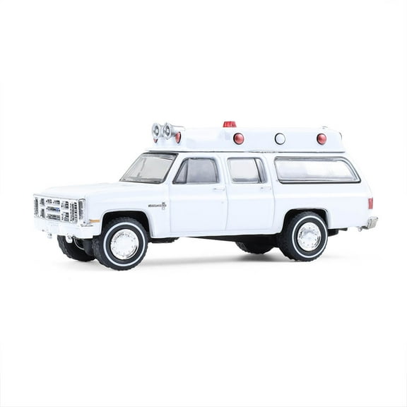 1/64 1983 Chevrolet Suburban K20 Custom Deluxe Ambulance Plain White Hobby 30508