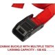 thumbnail image 5 of Pack of 2 5m x 25mm luggage straps with claw buckle, green, 5 of 5