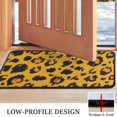 thumbnail image 3 of Yellow and Black Of Leopard Print Door Rugs,Washable Non Slip Door Mats Indoor,Decorative Door Mats,Entry Mat Indoor for Entrance,Bedroom,Kitchen,Bathroom,30"x17", 3 of 6