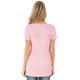 thumbnail image 3 of Mujeres Casual Solid T-shirt Ruffle cuello redondo de manga corta de verano de gran tamaño Tees Abanopi Camiseta de manga corta, 3 of 7