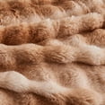 thumbnail image 5 of Wajade Fluffy Comforter Cover Set Rabbit Bubble Faux Fur Duvet Cover Luxury Cozy Bedding Set 3 Pieces with Zipper -1 Duvet Cover and 2 Pillow Cases,Coffee Tie Dye King Size Set, 5 of 6