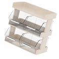 thumbnail image 3 of Plastic TeaBag Storage, Tea Caddy Box Containers Rack Shelf with Partition for Coffee Sugar Packets Capsule, Multilayer Countertop Organizer Holder for Kitchen Pantry Cabinet Bar, 3 of 7