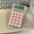 thumbnail image 4 of 8 Digits Display Silence Widescreen Mini Calculator Students Portable Transparent Electronic Calculator Daily Use, 4 of 7