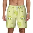 thumbnail image 2 of Picia Cute Frog3 pattern Mens Swim Trunks with Compression Liner Stretch Beach Shorts Quick Dry with Zipper Pockets No-Chafing Board Shorts-XX-Large, 2 of 9