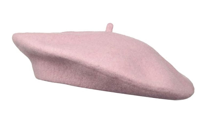 Hat Attack Classic Wool Beret (Blush 