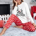 thumbnail image 2 of WEHUSE Womens Pajamas Sets 2 Piece Long Sleeve Lounge Set Printed Christmas Pj Sets Loungewear, 2 of 4