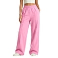 thumbnail image 3 of SUYIDA Girls Wide Leg Sweatpants Elastic Waist Loose Fit Joggers School Outdoor Back to School for Ages 5-16 Years Sweatpants, 3 of 7