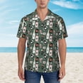 thumbnail image 2 of Bingfone Men's Short Sleeve Button Down Shirts Hawaiian Halloween Potions Printed Beach Shirt, 2 of 7