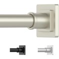 thumbnail image 1 of Tension Shower Curtain Rod es Shower Rod Tension Mounted No Drill Shower Curtain Rods Spring Tension Rod Adjustable Tension Curtain Rod for Windows Bathroom, 1 of 6