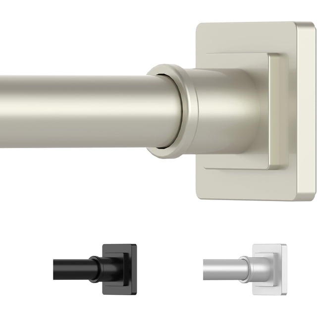 Tension Shower Curtain Rod es Shower Rod Tension Mounted No Drill Shower Curtain Rods Spring Tension Rod Adjustable Tension Curtain Rod for Windows Bathroom