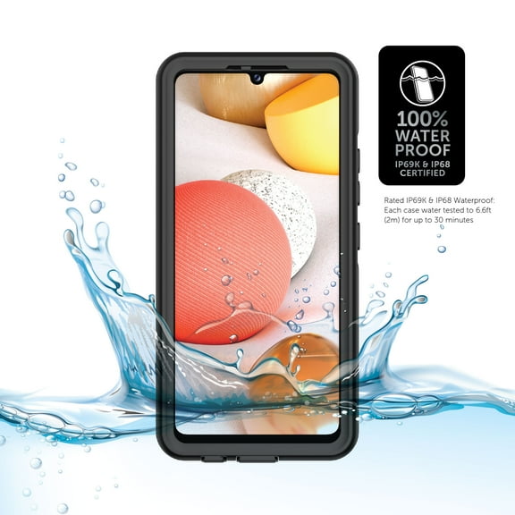 Body Glove Tidal Waterproof Phone Case for Samsung Galaxy A42 5G - Black/Clear