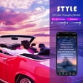 thumbnail image 5 of Car Interior Lights, Car LED Lumineus Strip, with Bluetooth APP Control, Multicolor Music Sync Car Ambient Light Kits, 5 of 5