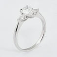 thumbnail image 5 of solitaire jewels Tulip Setting 2CT Pear Moissanite 3 Stone Engagement Ring For Women, 14K Yellow Gold, 5 of 7