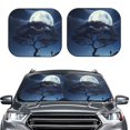 thumbnail image 2 of Windshield Sun Shade, Starry Sky Moon Tree A Foldable Car Sun Shade Windshield for Front, 2 Pieces, 2 of 7