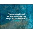 thumbnail image 2 of ArtsyQuotes 18x15 Gold Ornate Wood Framed with Double Matting Museum Art Print Titled - Rene Dubos Quote: Man Shapes Himself, 2 of 4