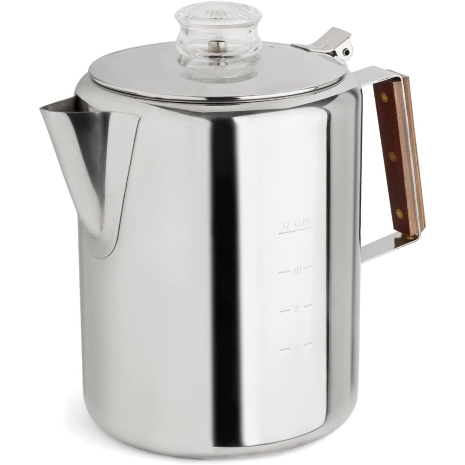HetayC 55705 Rapid Brew Stovetop Coffee Percolator, Stainless Steel, 2