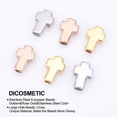 thumbnail image 4 of 6pcs 3 colors 14mm Stainless Steel Beads Metal Loose Beads Large Hole Spacer Beads for Jewelry Making DIY Findings Hole:3mm, 4 of 6