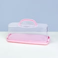 thumbnail image 4 of Cake Slices Organiser Transparency Container With Lid For Toasts Baked Goods Rectangular Bread Transport Box, 4 of 8