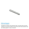 thumbnail image 4 of Uxcell Fully Threaded Rod M5 x 30mm 0.8mm Thread Pitch 304 Stainless Steel Right Hand Threaded Rods Bar Studs 5 Pack, 4 of 6