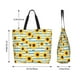 thumbnail image 5 of Disketp Blue White Striped Sunflower A Bolsa Tote Estampada para Mujer, Bolso de Hombro y de Mano para Compras y Viajes, 5 of 8