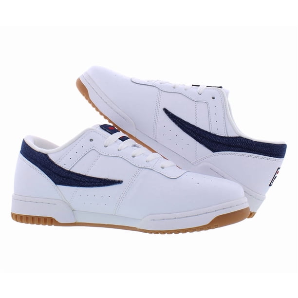Fila Original Fitness Denim Mens White Leather Lifestyle Sneakers Shoes 8.5 Fila Original Fitness Denim Mens Shoes Size 8.5, Color  main image 3