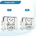 thumbnail image 4 of FORMRS 15"-15.6" Laptop Sleeve Protective Case Soft Carrying Quilted Computer Bag Cover, Cute Chubby Cat, 4 of 7
