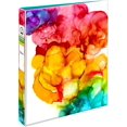 thumbnail image 1 of czcpp-Avery + Amy Tangerine Collection Designer Classeur, Anneaux Ronds de 1 Pouce, Capacité de 175 Feuilles, Rainbow Inkblot (28341), 1 of 4