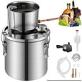 thumbnail image 2 of VEVOR 3-Gallon Moonshine Still, Stainless Steel Alcohol Distiller with Water Pump, Silver, 2 of 12