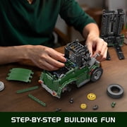 Military Forklift Truck Building Set, 1312 Pcs Heavy-Duty Shelf Lifted Truck Model Kit, APP & Remote Control Cargo Handling Vehicle Toy for Adults