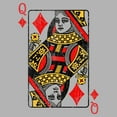 thumbnail image 2 of Junior's Lost Gods Queen of Diamonds Distressed  Graphic T-Shirt, 2 of 2