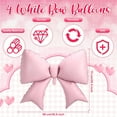 thumbnail image 6 of NOGIS 4 Pcs 39 Inch Jumbo Pink Bow Balloons Giant Bow Balloons Large Coquette Decorations Backdrop for Women Birthday Baby Shower Bridal Engagement Wedding Decor Party Supplies, 6 of 7