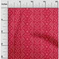 thumbnail image 1 of oneOone Georgette Viscose Red Fabric Small Motif Bandhani Sewing Craft Projects Fabric Prints By Yard 42 Inch Wide, 1 of 4