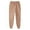 Khaki, variant on Men And Women Autumn And Winter Leisure Solid Color Pants Trousers