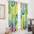 thumbnail image 2 of Ocean Cute Mermaid Modern Window for Living Room Curtains for Child Bedroom Kitchen Decor Blinds Drapes, 2 of 7