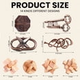thumbnail image 2 of Rompecabezas Syhood Brain Teaser, 14 unidades, para adultos, con madera y metal, 2 of 6