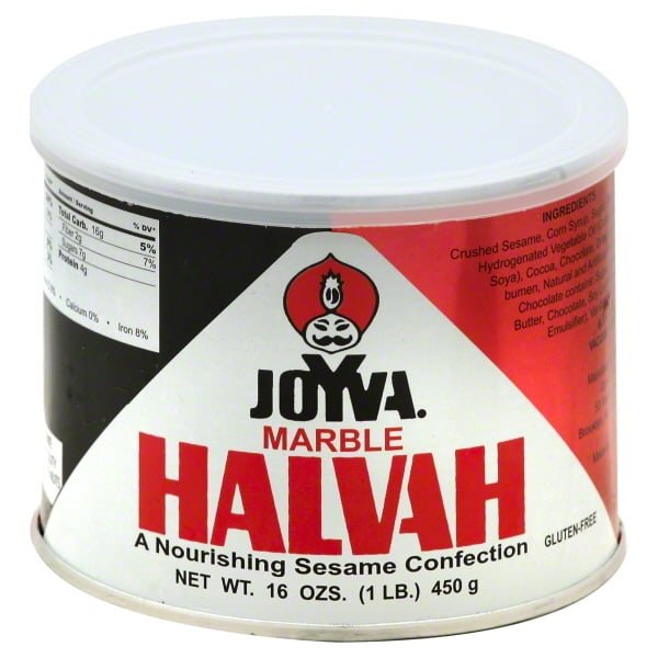 Joyva Marble Halvah Cans, 16 OZ (Pack of 6)