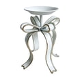 thumbnail image 5 of Christmas Candle Holder, Iron Oversized Ribbon Knot Candle Display for Mantel Dining Table and Shelf, White, 7.48 X 7.48 X 9.05 in, 5 of 6