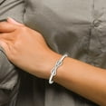 thumbnail image 4 of Sterling Silver Bracelet Cuff Women's 4 mm in Polished Infinity Bangle, 4 of 4