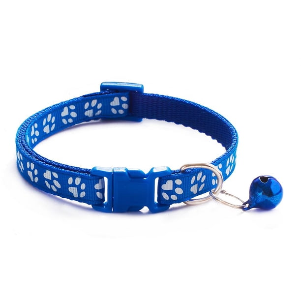 Collar Para Mascotas Collar De Campana Para Mascotas Huella Collar Para Cachorros Accesorios Ajustables Para Mascotas Yuarrent PT002641-01