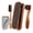 4 Pcs Style A, variant on Durable 4 Pcs Horsehair Shoe Shine Brush Set Polish Dauber Applicators Suede Cleaning Brush Microfiber Polishing Cloth Essential Shoe Care Kit for Leather Boots