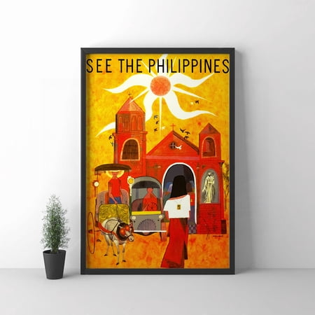 POSTER Manila Philippines, Travel Poster, Vintage Poster, Home Decor, Room Decor Wall Art, Poster Gift-UNFRAMED