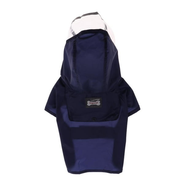 Perro Gato Impermeable Impermeable Mascota Libre Con Capucha Chaqueta De Lluvia Chaqueta Ropa Reflectante Blue M