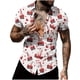 thumbnail image 4 of RKSTN Valentines Day Shirts for Men Oversized Valentine's Day Print Lapel Button Down T Shirts Top Mens Casual Turndown Collar Loose Comfy Summer Short Sleeve Button Blouse Hawaiian Beach Shirts, 4 of 6