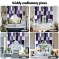 thumbnail image 6 of Grey Black Swag Curtain Valance for Windows, Purple Geometric Abstract Color Block Modern Window Treatments Short Swag Topper for Kitchen Windows Bathroom Bedroom, 36"x36", 6 of 8
